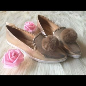 Brand New Gold Loafers